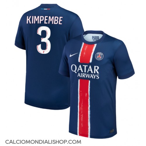 Maglie da calcio Paris Saint-Germain Presnel Kimpembe #3 Prima Maglia 2024-25 Manica Corta